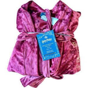 Pottery Barn Teen Harry Potter House Velvet Robe in Gryffindor Burgundy Velvet L